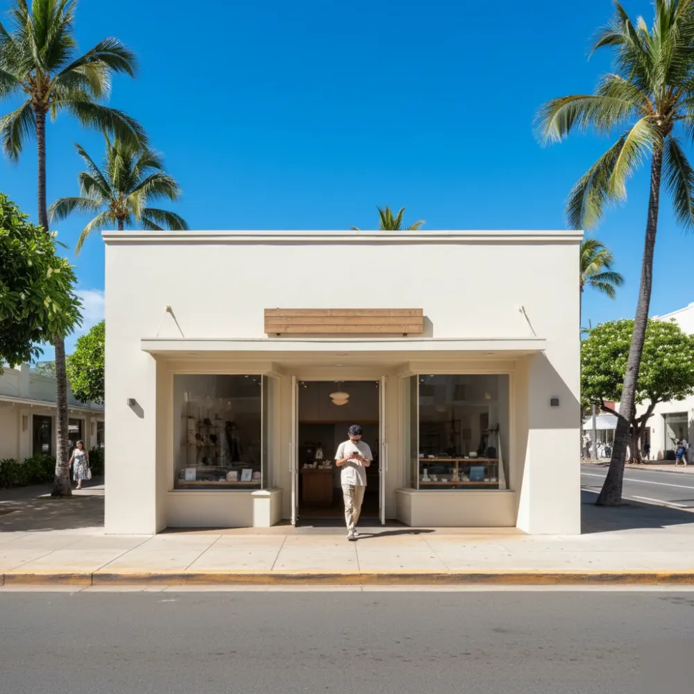 Honolulu local business storefront with digital visibility context in Kakaako.