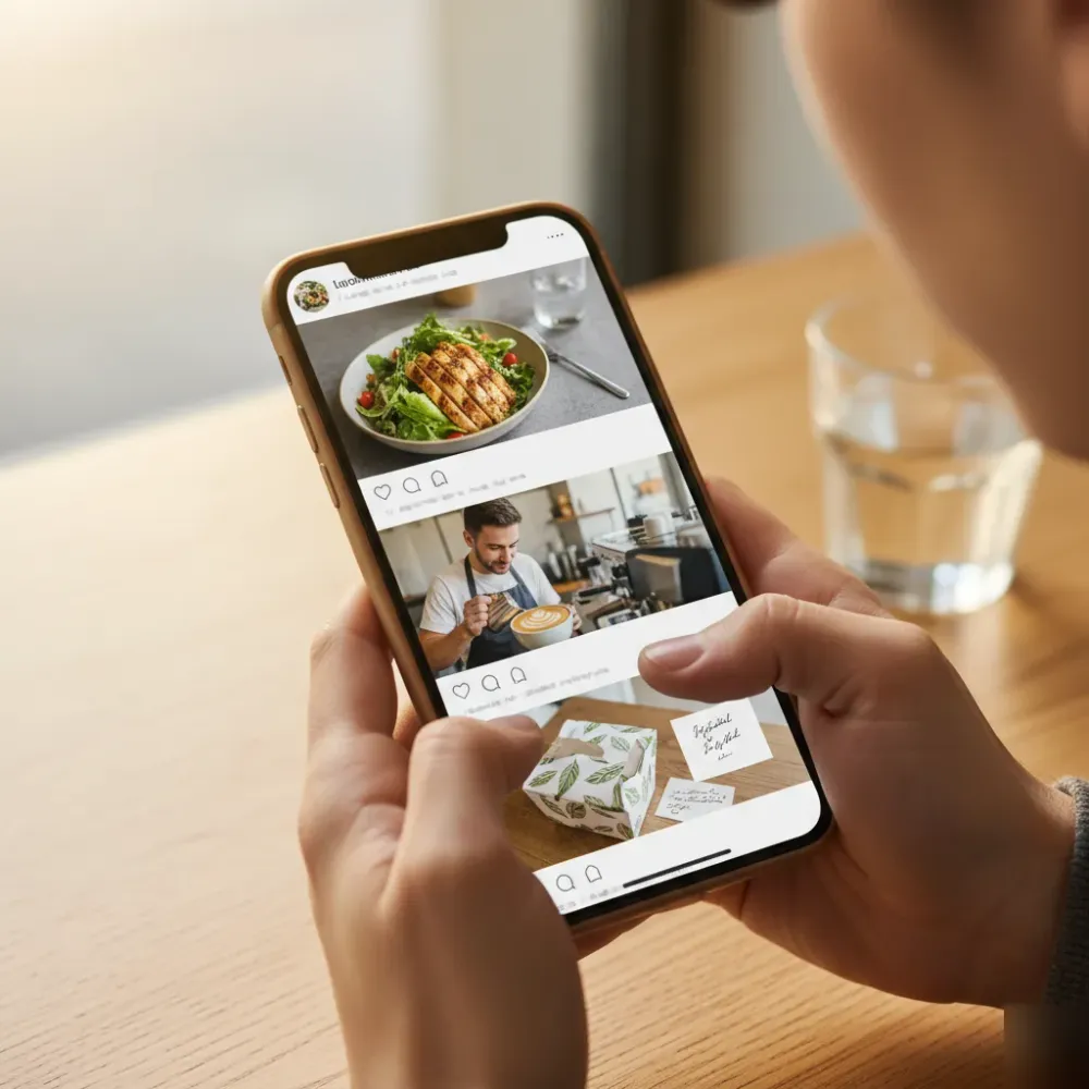 Social media marketing feed showing local Honolulu business discovery.